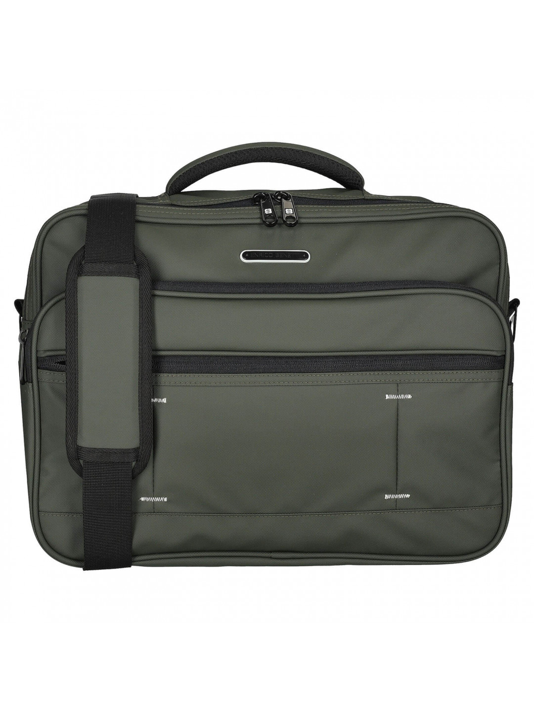 Pánská pracovní taška na notebook Enrico Benetti Virpi – zelená